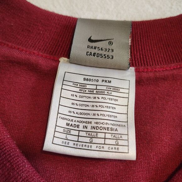 VTG 90s RARE Men's Authentic Nike FSU Basketball Warm Up Team Issued Game L - Picture 5 of 10